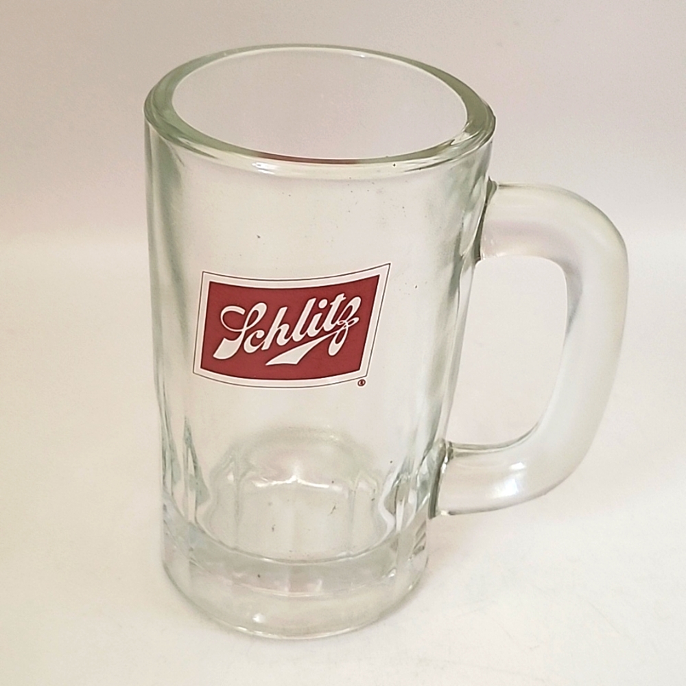 Vintage Schlitz Heavy Glass Beer Mug